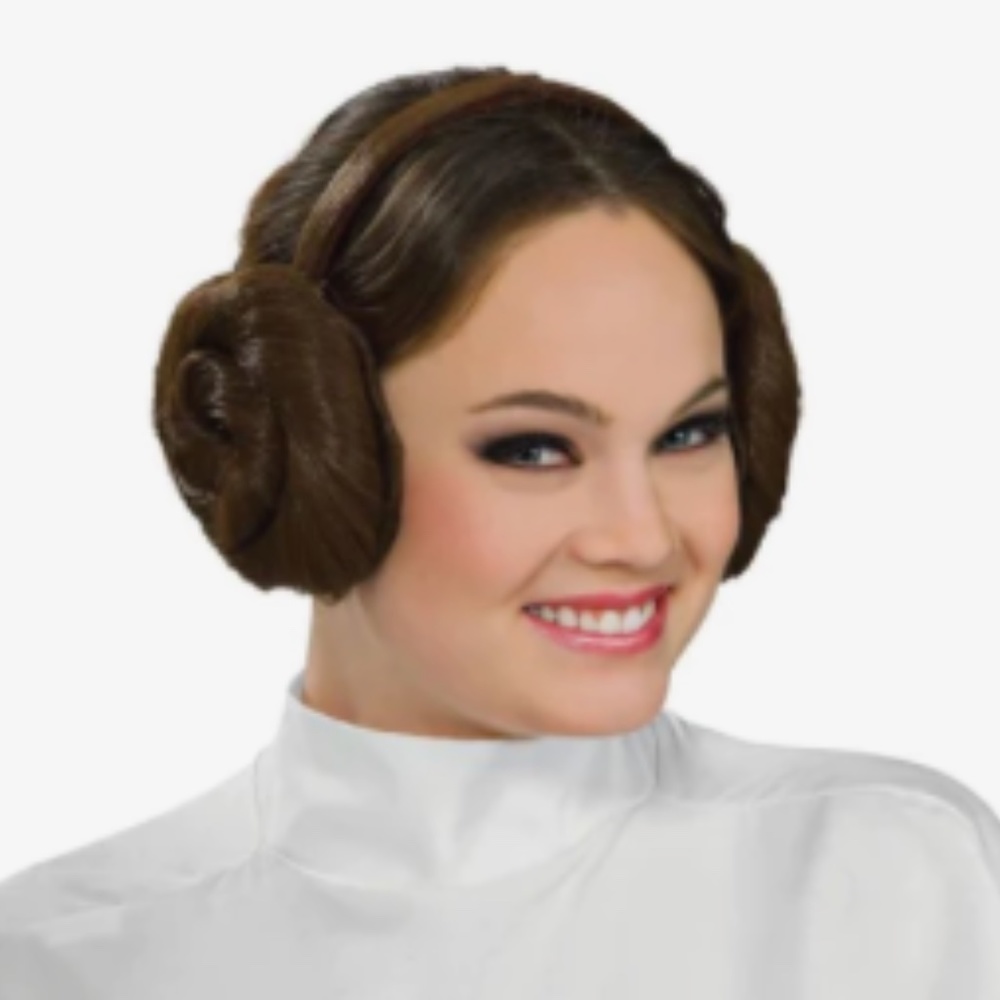 Halloween Costume Star Wars Princess Leia hair buns headband